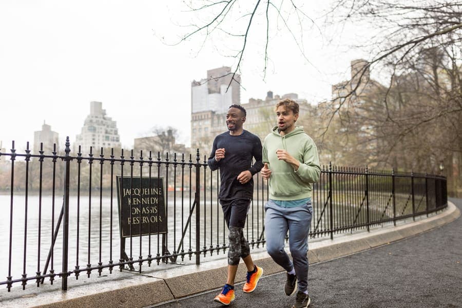 Varied context example 2 — joggers in Central Park